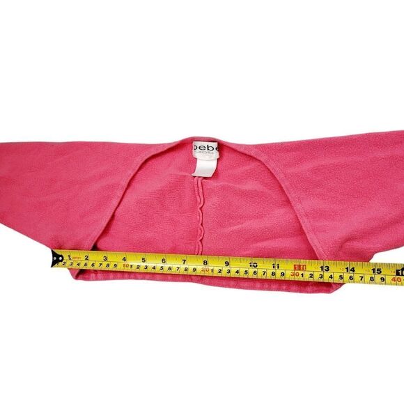 2/$20 BEBE Pink Shoulder Cardigan Top Size: Small - Picture 6 of 6